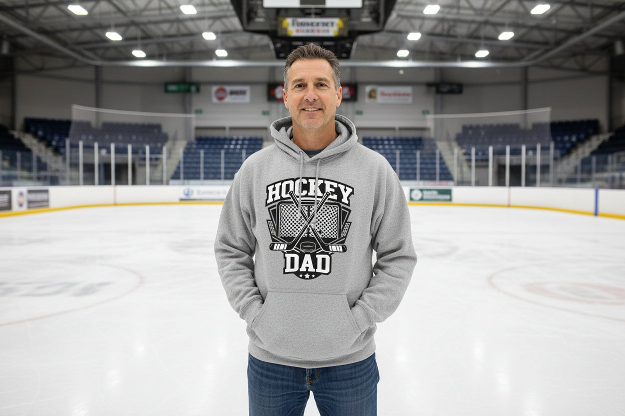 Hockey Dad Hoodie - Ice Hockey Fan Sports Dads