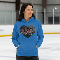 Hockey Mama Heart Hoodie - Athletic Pride Mom Spirit  Royal - FRONT