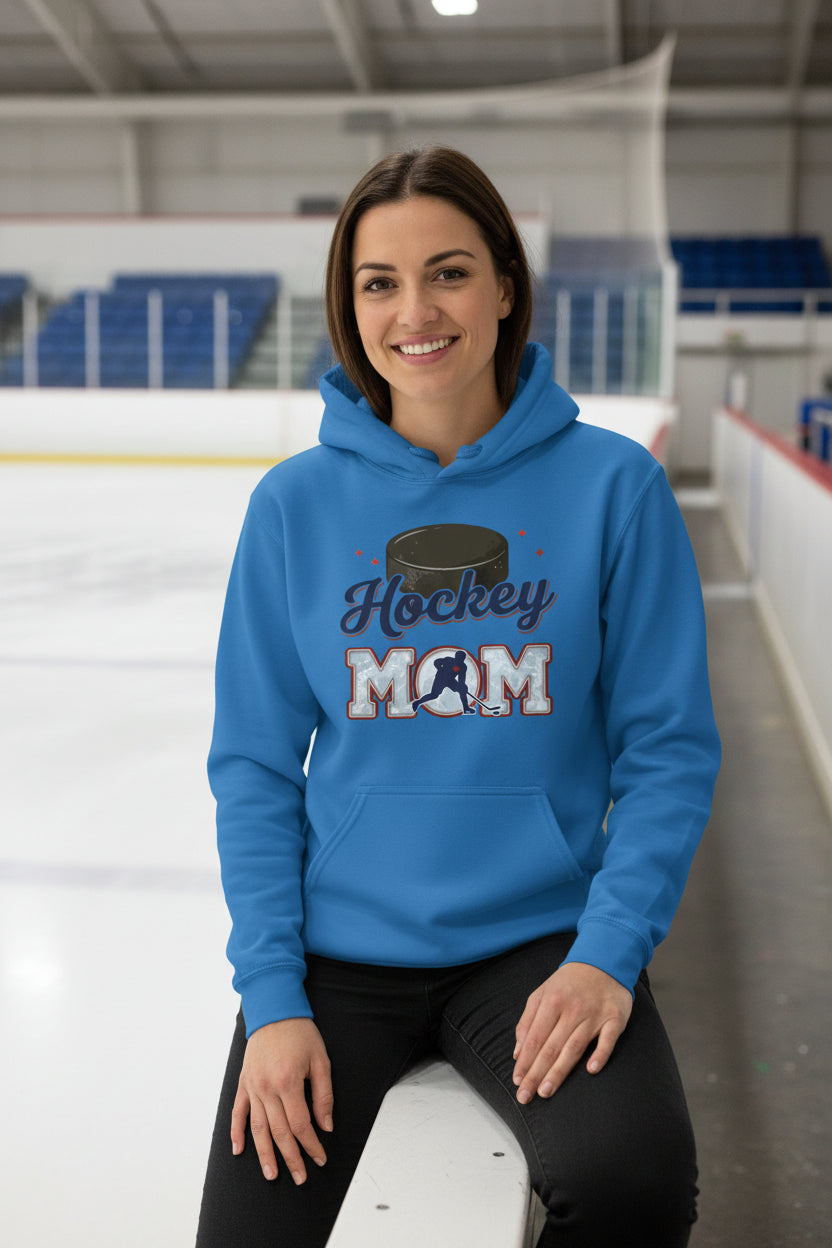 Hockey Mom Passion Player Silhouette Design Hoodie Royal - SF500 - FRONT