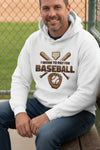 I Work to Pay for Baseball Funny Sports Lover Humor Hoodie WHITE - FRONT