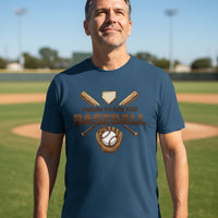 I Work to Pay for Baseball Funny Sports Lover Humor T-Shirt MIDNIGHT NAVY - FRONT