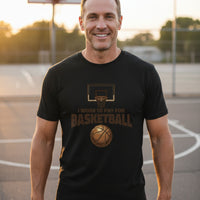 I Work to Pay for Basketball Funny Sports Lover Humor T-Shirt BLACK - FRONT