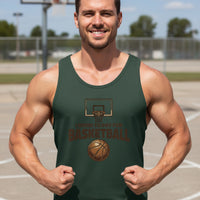 I Work to Pay for Basketball Funny Sports Lover Humor Tank Top Forest - FRONT