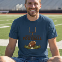 I Work to Pay for Football Funny Sports Lover Humor T-Shirt MIDNIGHT NAVY - FRONT