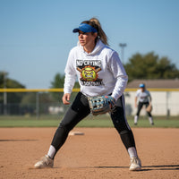 No Crying Softball Hoodie Design – Competitive Athlete Humor Artwork WHITE - FRONT