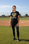 No Crying Softball T-Shirt Design – Competitive Athlete Humor Artwork SOLID BLK BLEND - FRONT