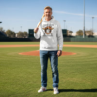 No Crying in Baseball - Competitive Baseball Vibes Hoodie WHITE - FRONT