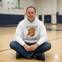 No Crying in Basketball – Fiery Sports Spirit Graphic Men's Hoodie WHITE - FRONT