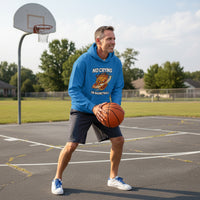 No Crying in Basketball – Fiery Sports Spirit Graphic Men's Hoodie Royal - FRONT