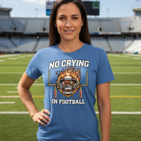 No Crying in Football – Fierce Sports T-Shirt Statement for Ladies HTHR TRUE ROYAL - FRONT