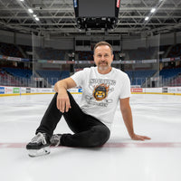 No Crying in Hockey Player Funny Tshirt for Men Humor Gift White - FRONT