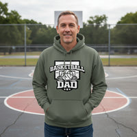 Proud Basketball Dad Game Day Top – Vintage Court Style Sports Hoodie