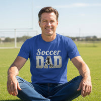 Soccer Dad Athlete Pride – Proud Soccer Father Sports T-Shirt ROYAL - FRONT