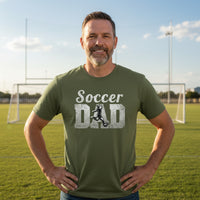 Soccer Dad Athlete Pride – Proud Soccer Father Sports T-Shirt MILITARY GREEN - FRONT