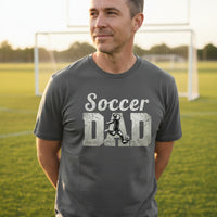 Soccer Dad Athlete Pride – Proud Soccer Father Sports T-Shirt Heavy Metal - FRONT