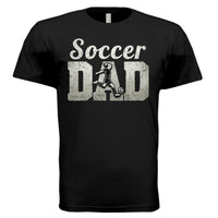 Soccer Dad Athlete Pride – Proud Soccer Father Sports T-Shirt BLACK -FRONT