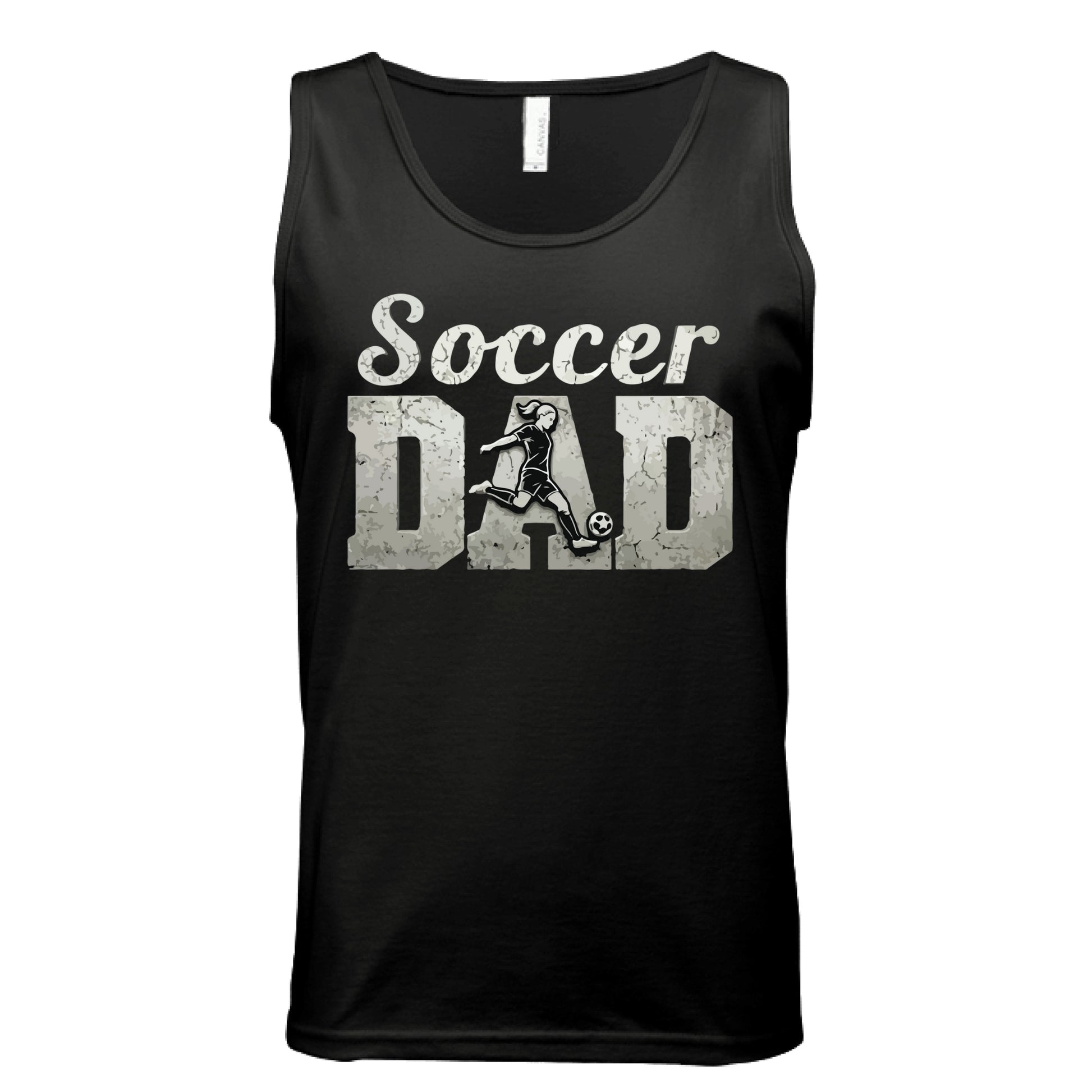 Soccer Dad Athlete Pride – Proud Soccer Father Sports Tank Top BLACK - FRONT