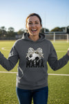 Soccer Mama Bow Vibes – Cute & Trendy Game Day Style Hoodie DARK HEATHER - SF500 - FRONT