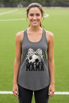 Soccer Mama Bow Vibes – Cute & Trendy Game Day Style Tank Top Dark Gray - N1533 - FRONT