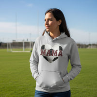 Soccer Mama Heart Hoodie - Athletic Pride Mom Spirit  SPORT GREY - FRONT