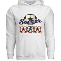 Soccer Mom Heartbeat Hoodie Proud Sports Family Design WHITE - SF500 - FRONT