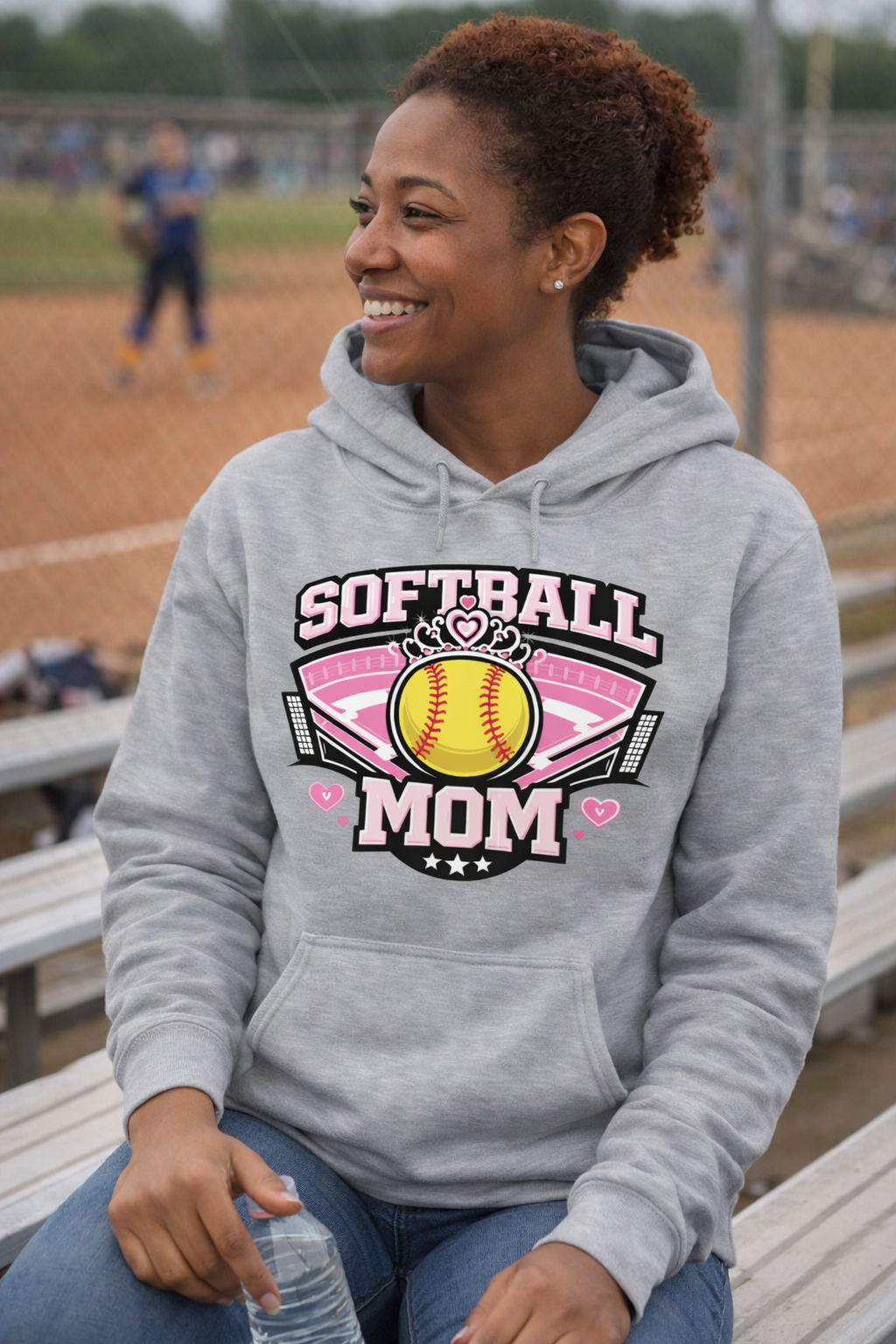 Softball Mom Hoodie – Game Day Pullover for Proud Softball Moms