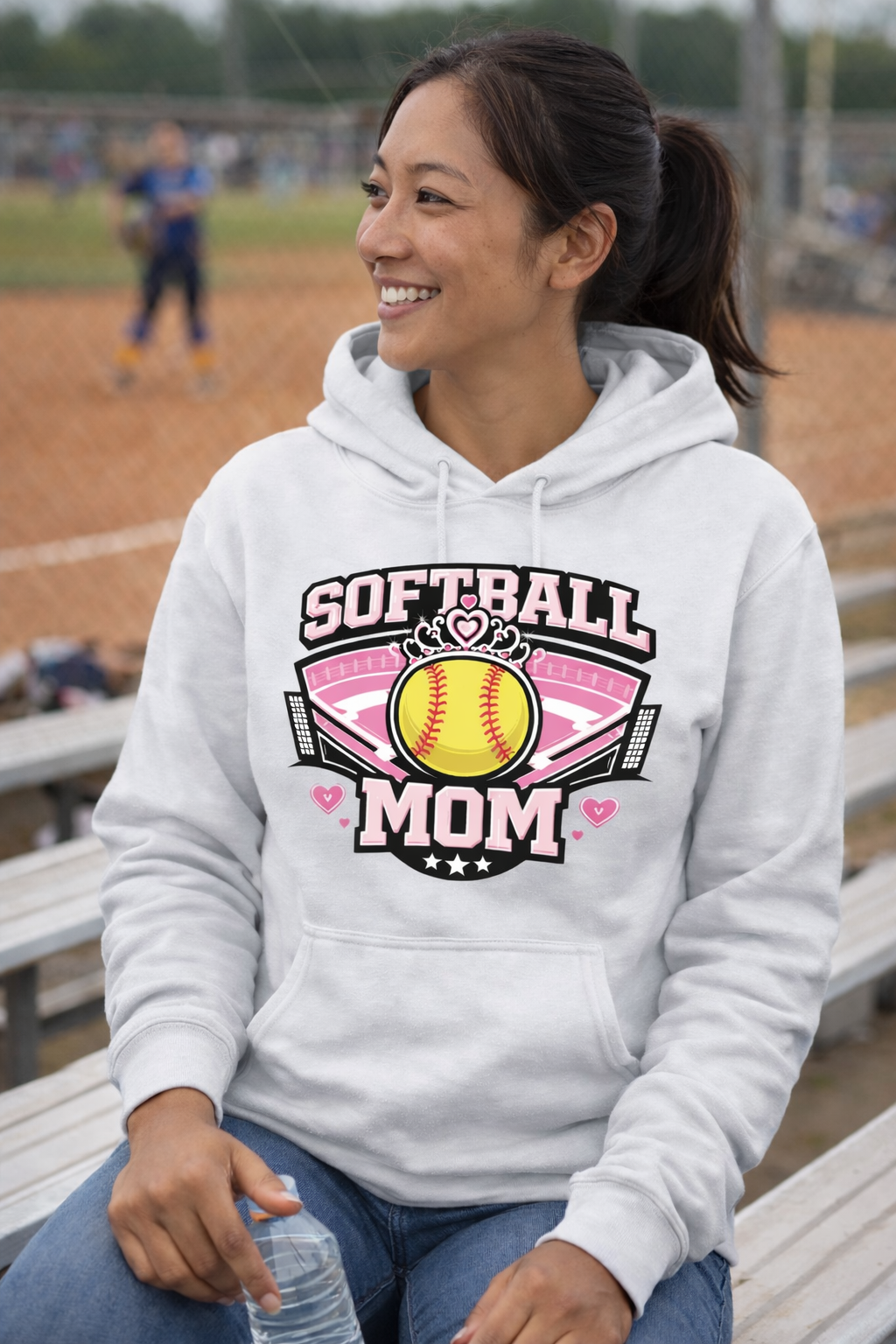 Softball Mom Hoodie – Game Day Pullover for Proud Softball Moms