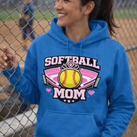 Softball Mom Hoodie – Game Day Pullover for Proud Softball Moms