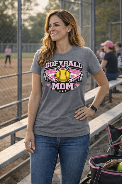 Softball Mom Shirt – Proud Game Day Tee for Softball Moms