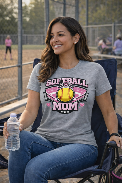 Softball Mom Shirt – Proud Game Day Tee for Softball Moms