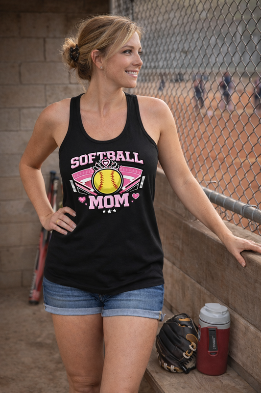 Softball Mom Tank Top – Lightweight Game Day Tank for Proud Moms