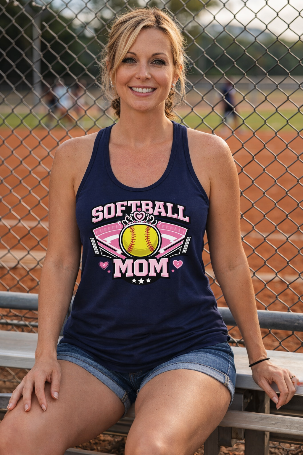 Softball Mom Tank Top – Lightweight Game Day Tank for Proud Moms