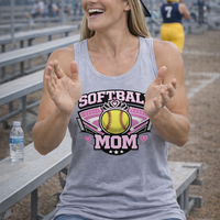 Softball Mom Tank Top – Lightweight Game Day Tank for Proud Moms