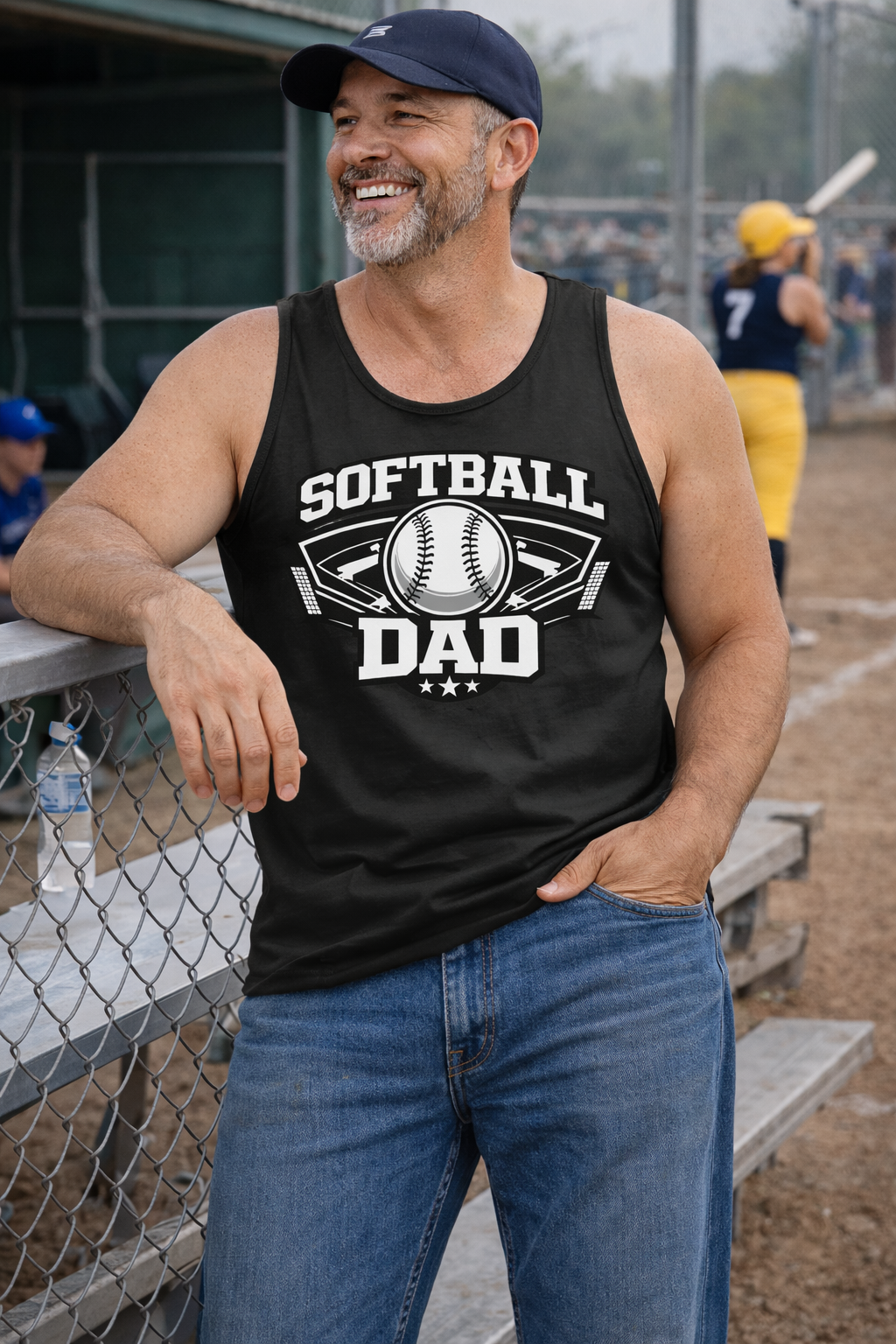 Softball Tank – Men’s Softball Muscle Tee for Game Day & Practice