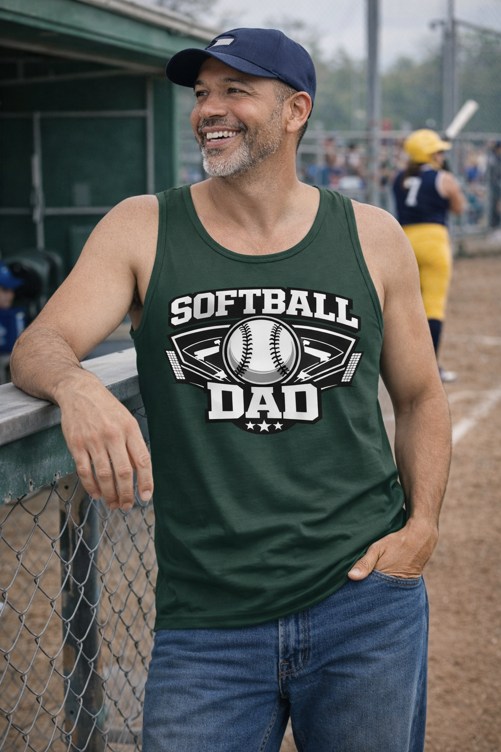 Softball Tank – Men’s Softball Muscle Tee for Game Day & Practice