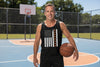 USA Basketball Flag Design - Patriotic Athlete & Basketball Lover Tank Top for Men BLACK - FRONT
