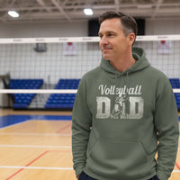Volleyball Dad Athlete Pride – Proud Volleyball Father Sports Hoodie MILITARY GREEN - FRONT