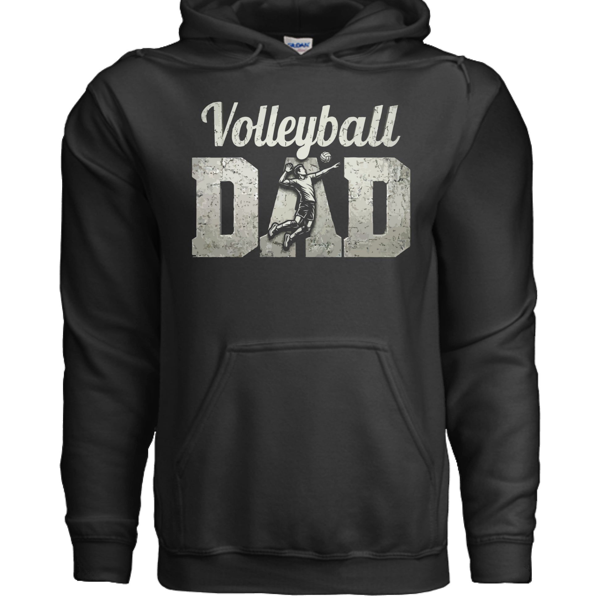 Volleyball Dad Athlete Pride – Proud Volleyball Father Sports Hoodie BLACK - FRONT