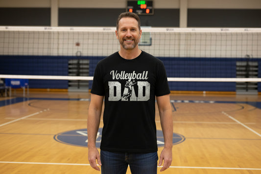 Volleyball Dad Athlete Pride – Proud Volleyball Father Sports T-Shirt BLACK - FRONT