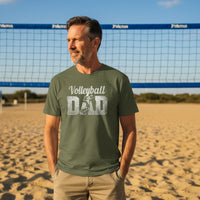 Volleyball Dad Athlete Pride – Proud Volleyball Father Sports T-Shirt MILITARY GREEN - FRONT