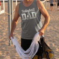Volleyball Dad Athlete Pride – Proud Volleyball Father Sports Tank Top DARK GREY - FRONT