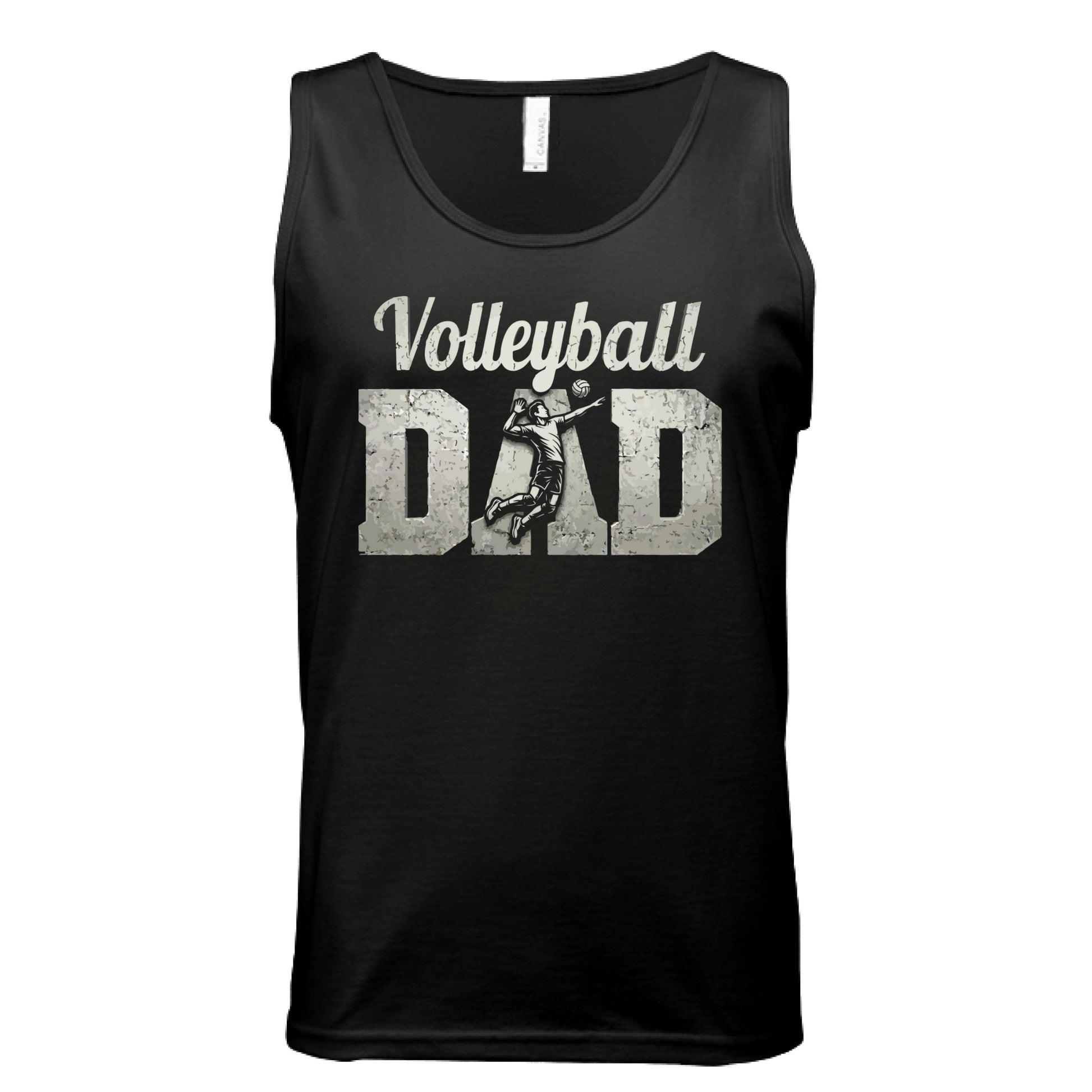 Volleyball Dad Athlete Pride – Proud Volleyball Father Sports Tank Top BLACK - FRONT
