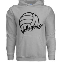 Volleyball Dad Life – Supportive Parent Pride Hoodie SPORT GREY - FRONT