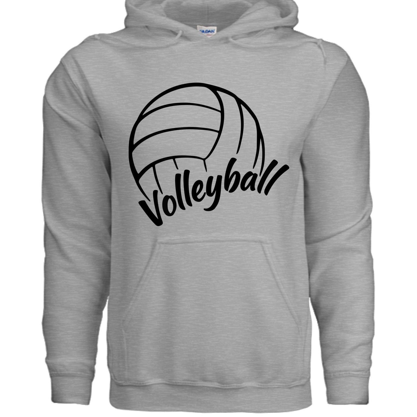 Volleyball Dad Life – Supportive Parent Pride Hoodie SPORT GREY - FRONT