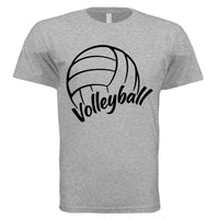 Volleyball Dad Life – Supportive Parent Pride T-Shirt HEATHER GRAY - FRONT