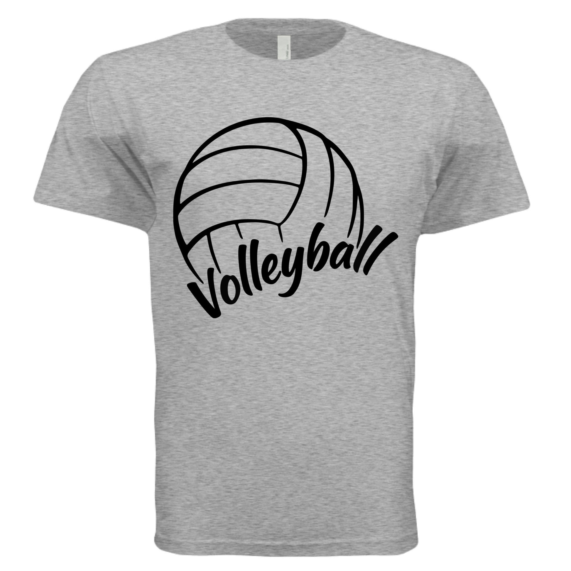 Volleyball Dad Life – Supportive Parent Pride T-Shirt HEATHER GRAY - FRONT