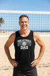 Volleyball Dad Tank Top– Proud Sports Dad Graphic Tank Top BLACK - FRONT
