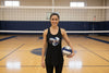 Volleyball Mama Heart Tank Top – Athletic Pride Mom Spirit Black - FRONT
