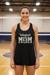 Volleyball Mom Bold Vintage Tank Top– Competitive Spirit Sports Parent Style Black - FRONT