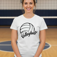 Volleyball Mom Life – Supportive Parent Pride T-Shirt WHITE - FRONT